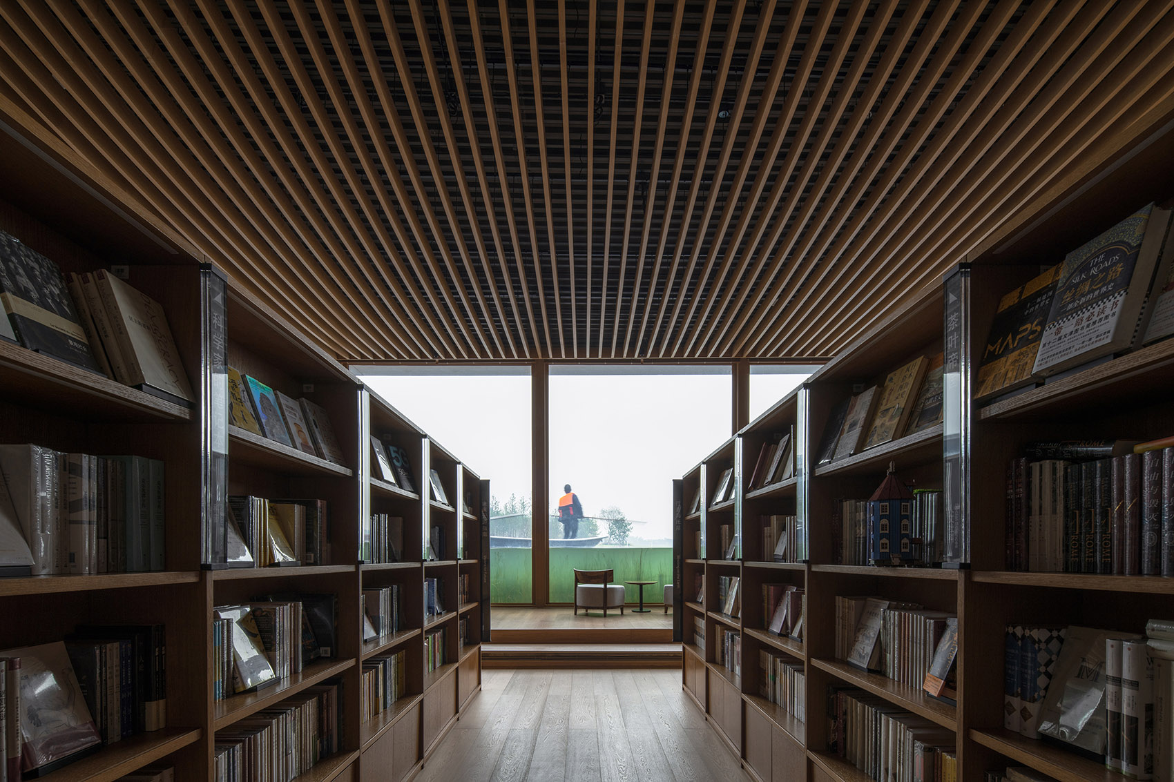 chengdu xinglong lake citic bookstore china by muda architects