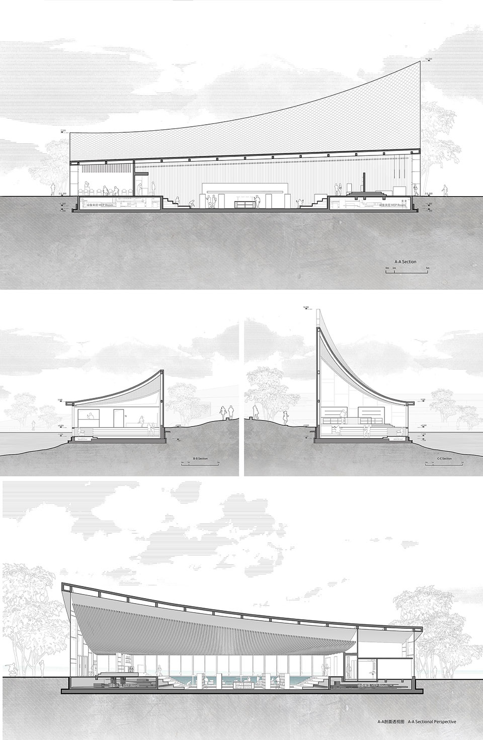 chengdu xinglong lake citic bookstore china by muda architects