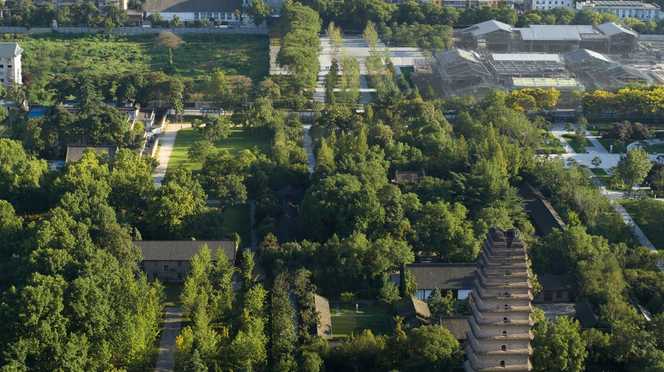 redevelopment of the small wild goose pagoda historical district china by aecom