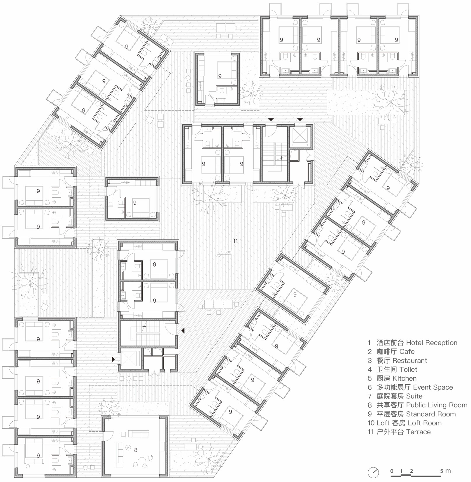 Aranya theTANG hotel BLUE Architecture Studio