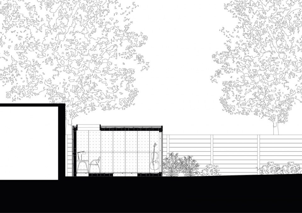 dwelling unit for musicians by auar