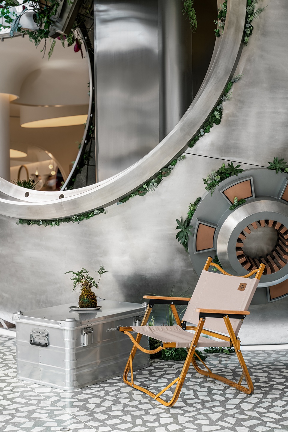 lost shanghai metal hands coffee china by daga architects