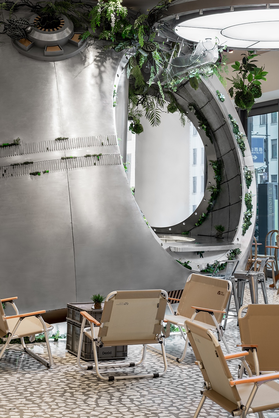 lost shanghai metal hands coffee china by daga architects