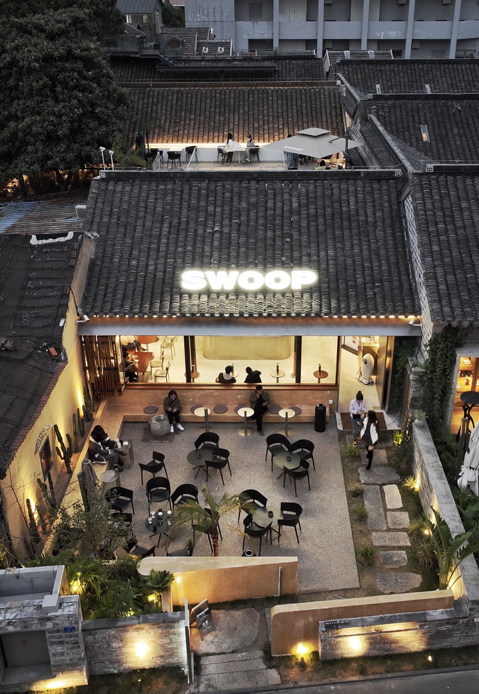 swoop coffee and taixi restaurant china by hangzhou guantang interior design
