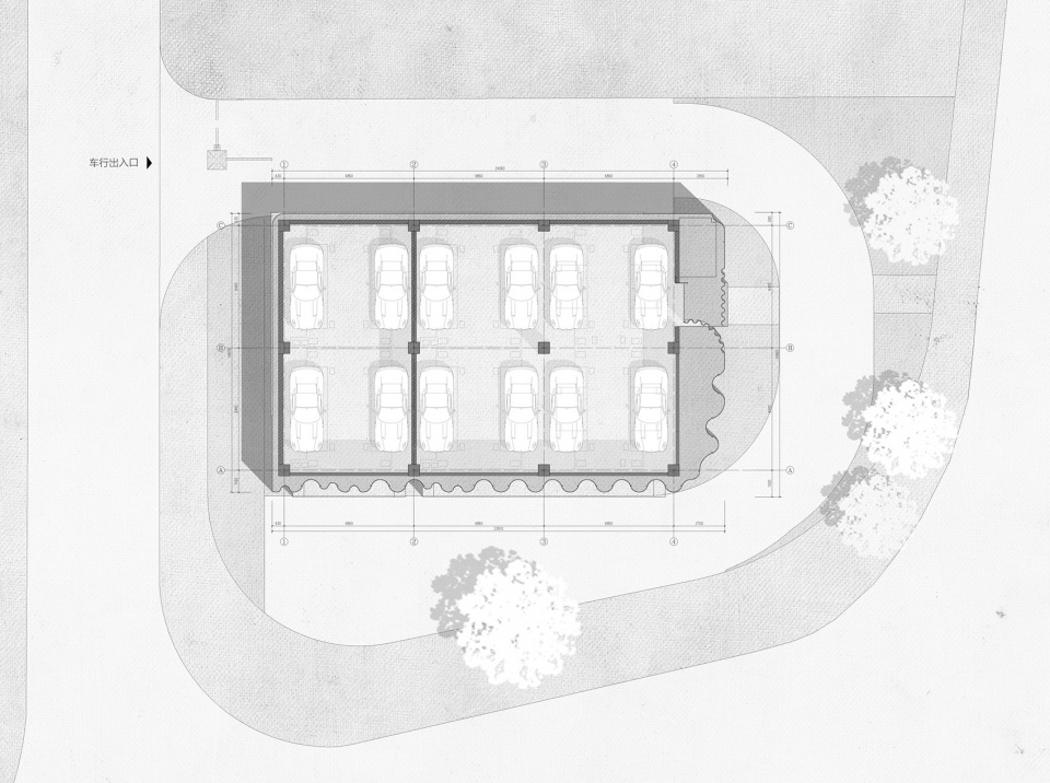 Qinqiao parking garage China by Sitarch
