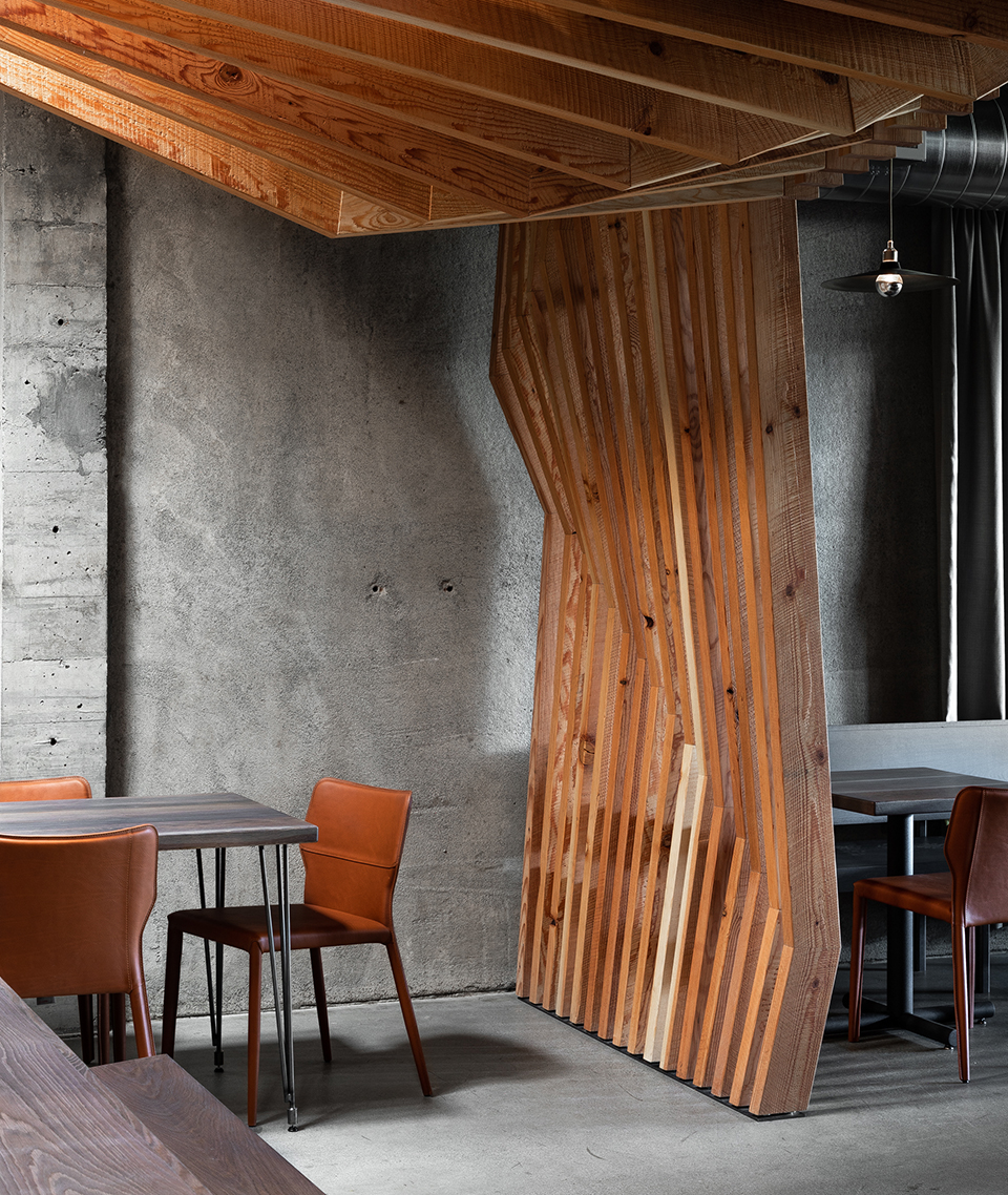 leftcraft restaurant by graham baba architects
