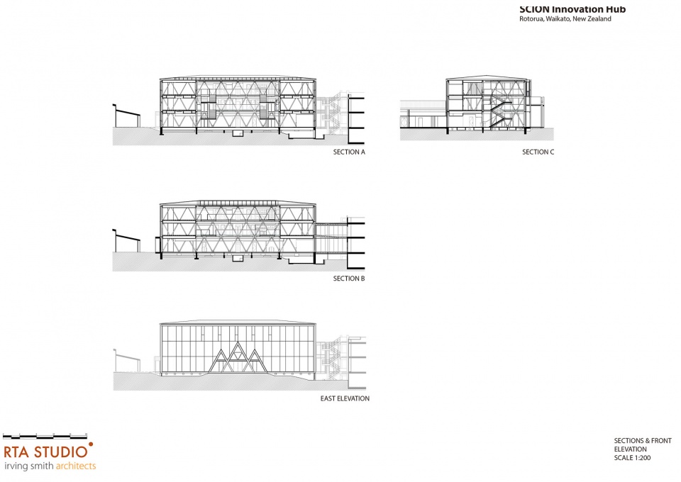 Te Whare Nui o Tuteata The SCION Timber Innovation Hub by RTA Studio Irving Smith Architects