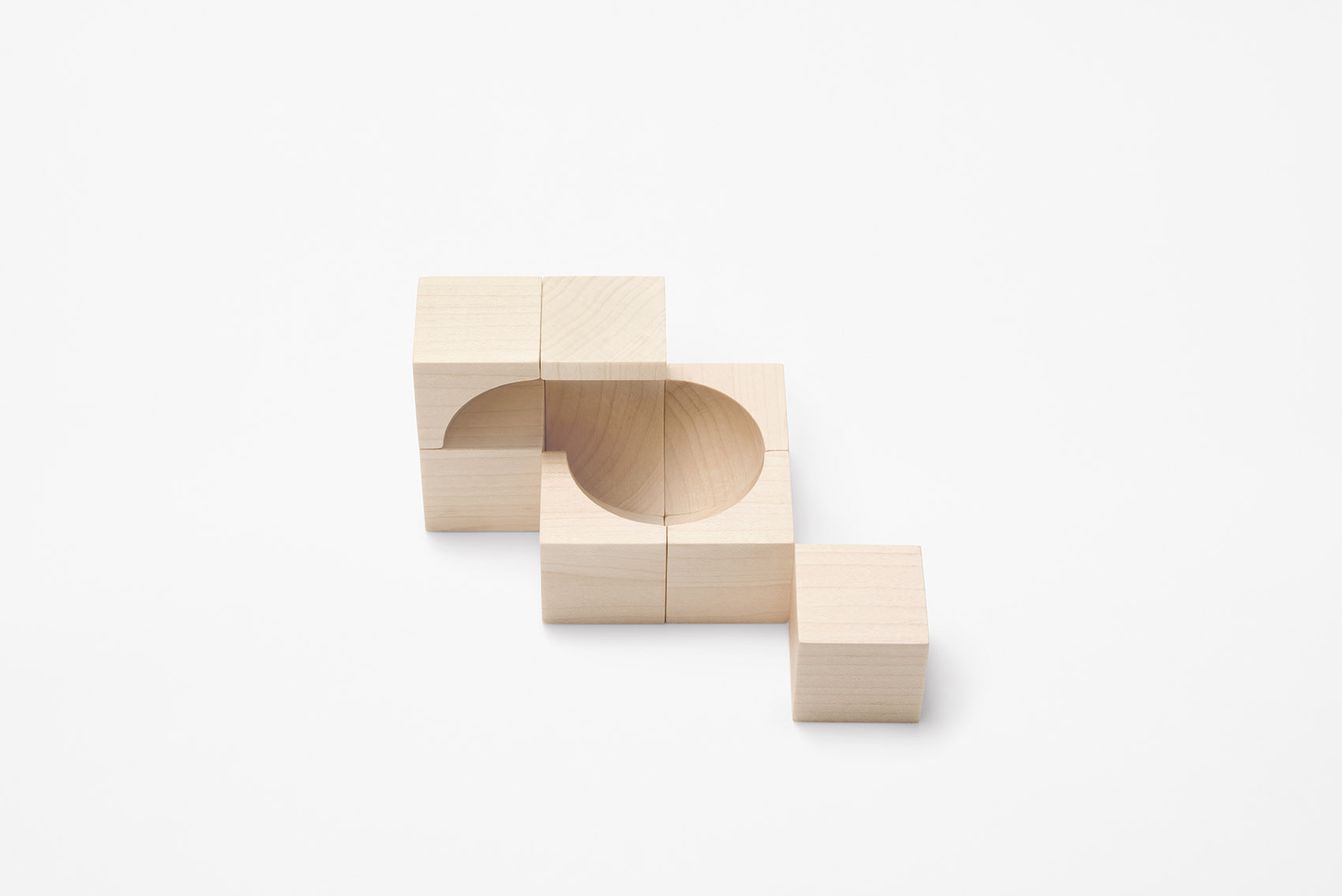hollow blocks by nendo