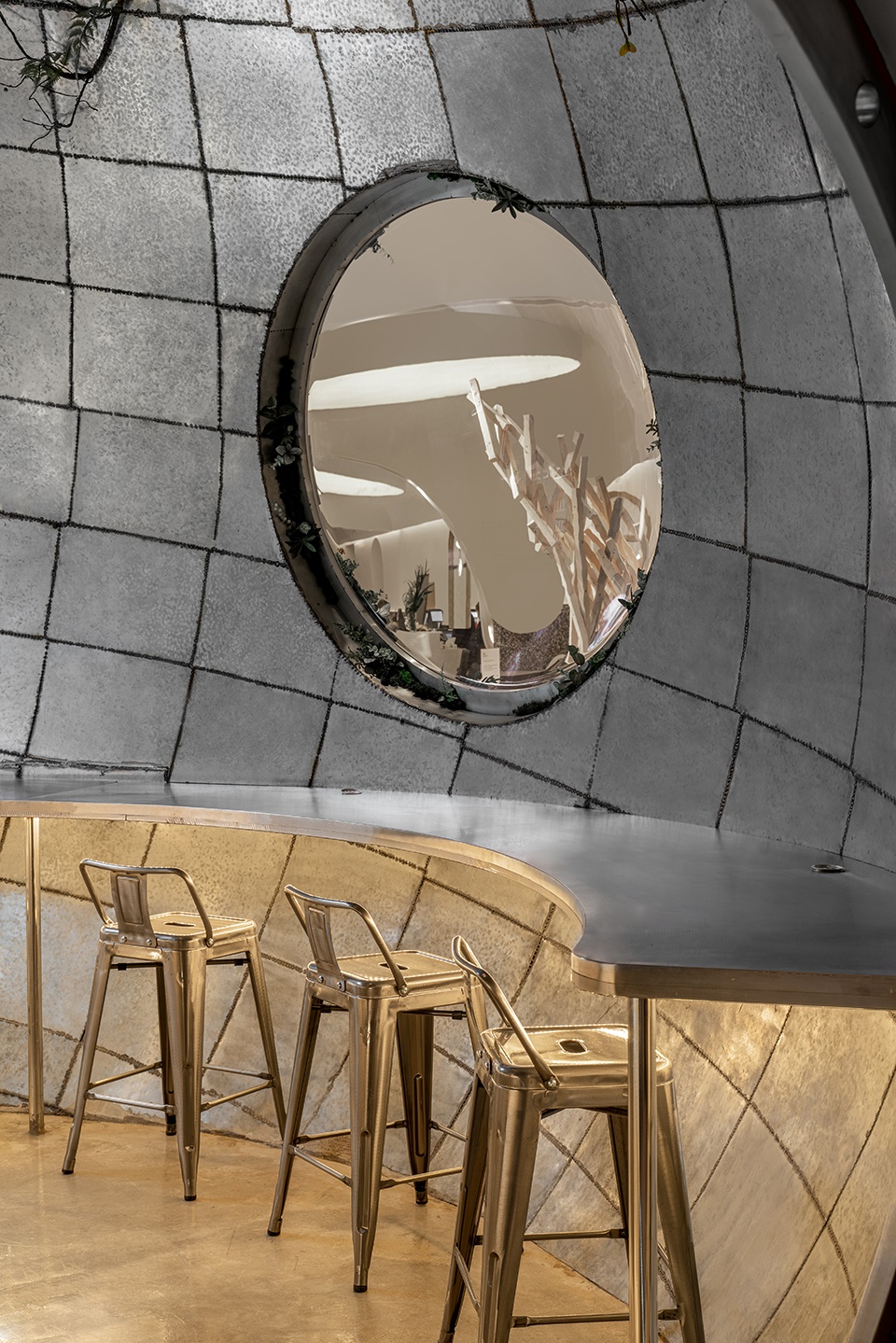 lost shanghai metal hands coffee china by daga architects