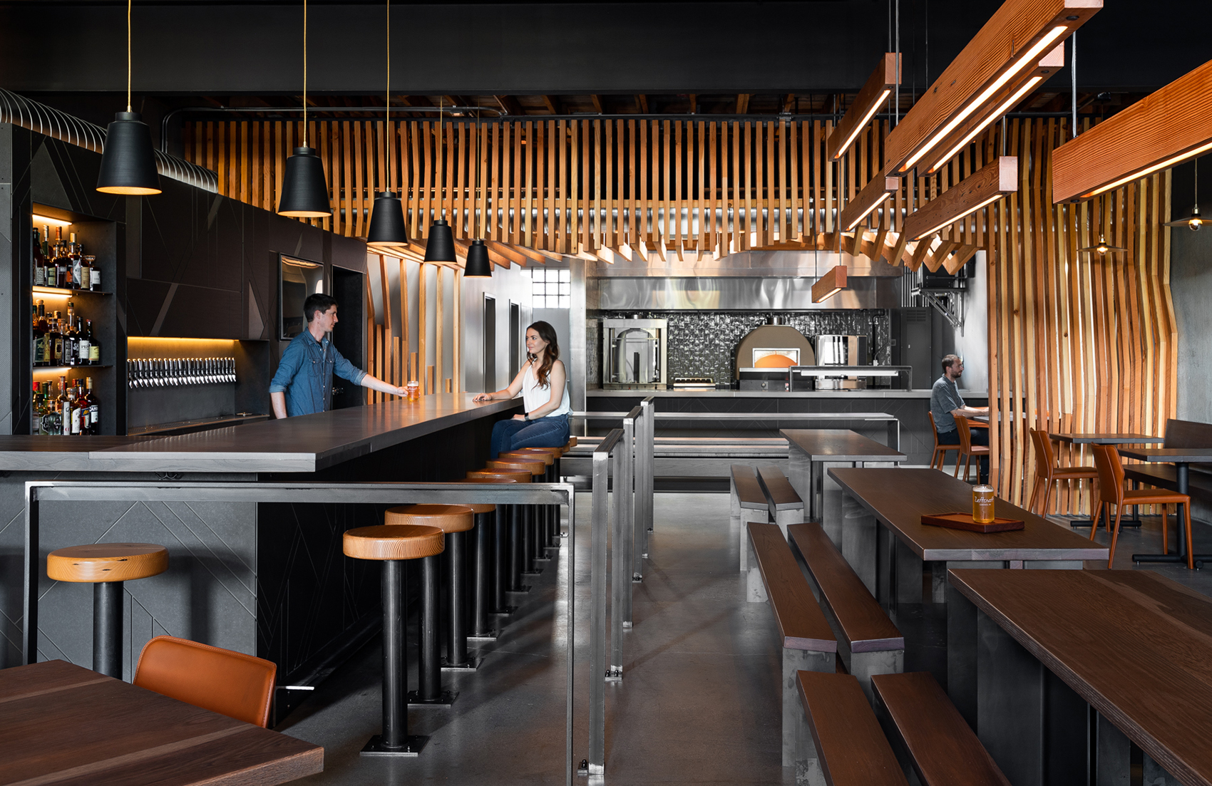 leftcraft restaurant by graham baba architects