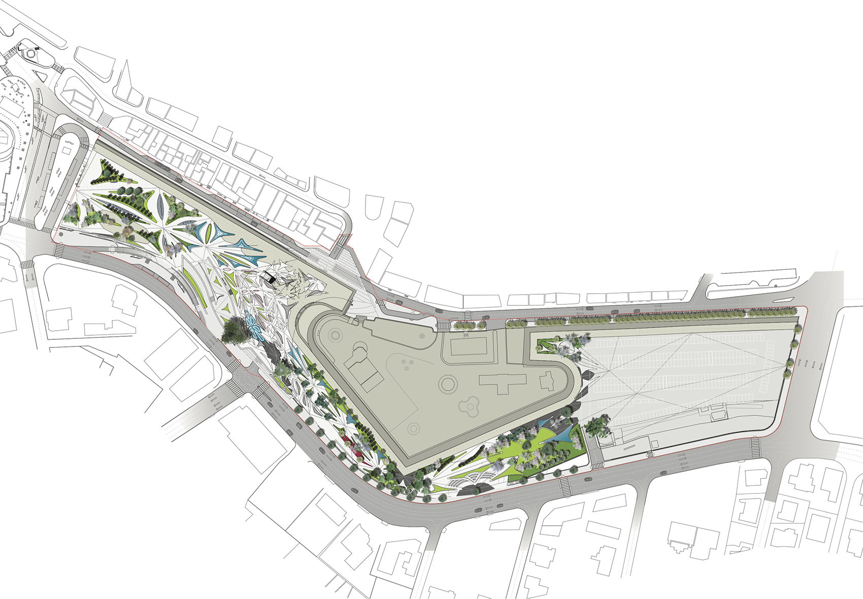 eleftheria square by zaha hadid architects