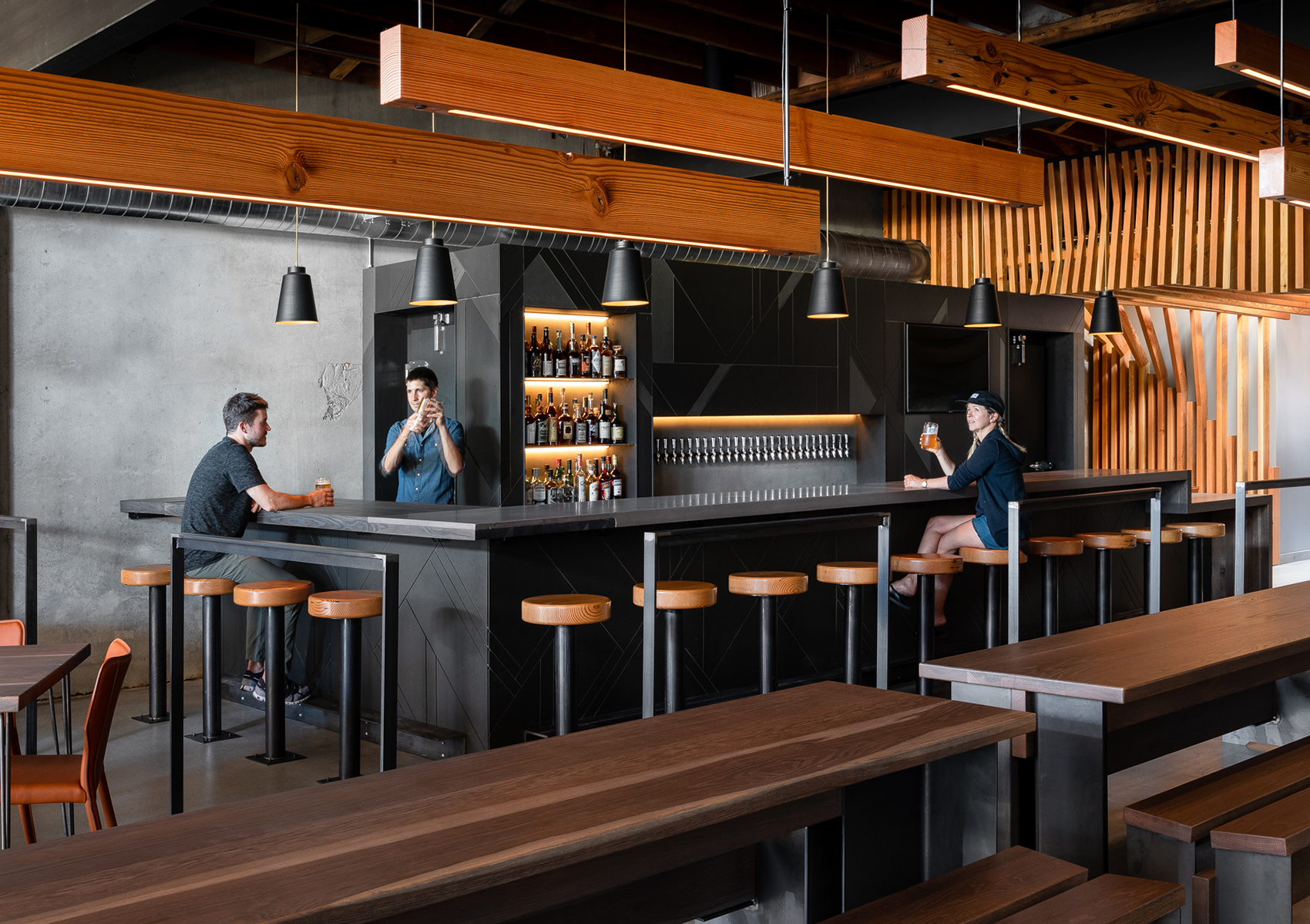 leftcraft restaurant by graham baba architects