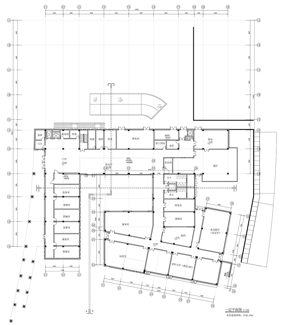 daishan south side community health service center nursing home community church china by seu arch ua group