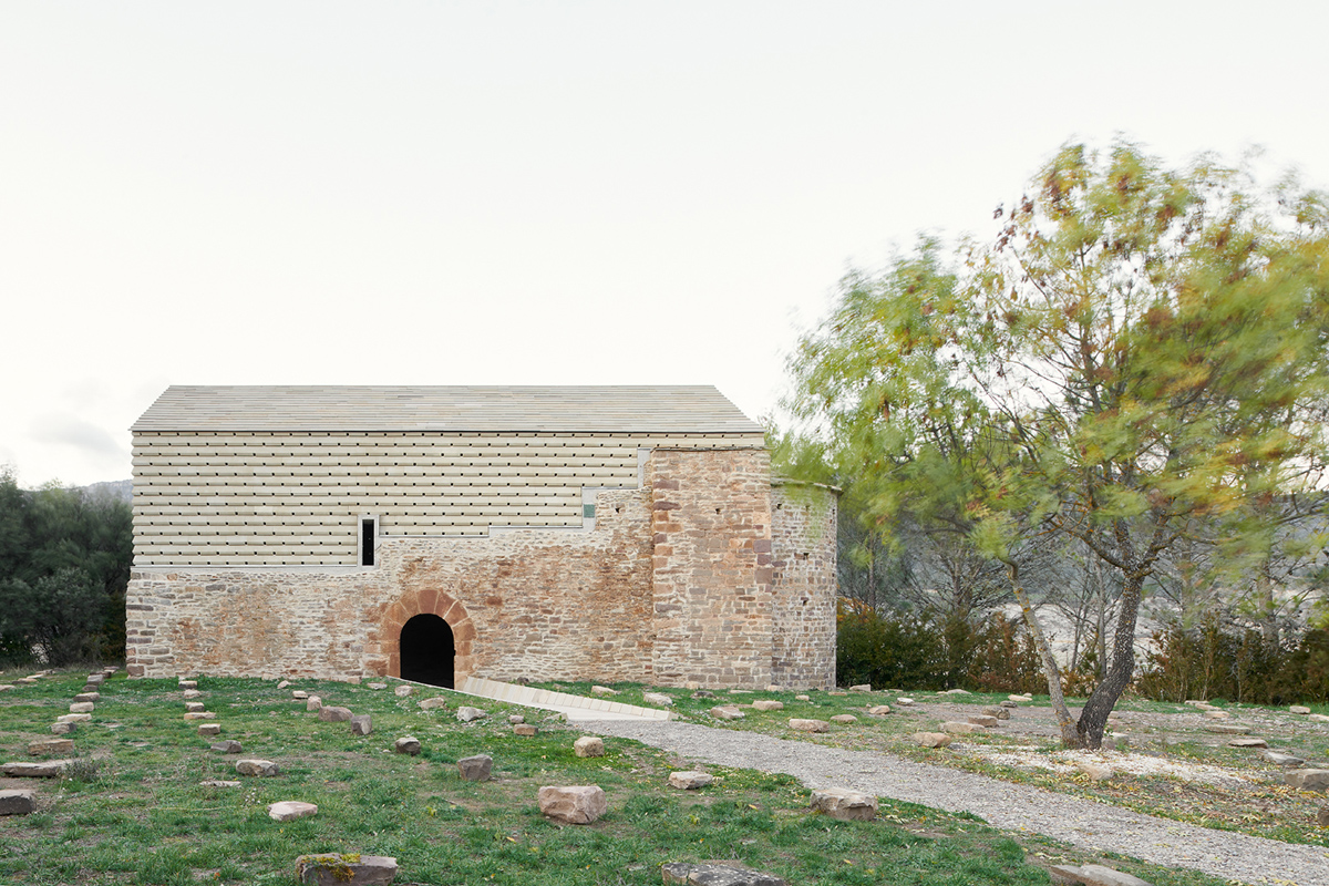 san juan de ruesta hermitage restoration by sebastian arquitectos