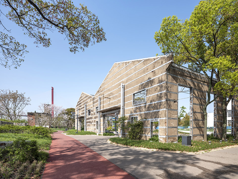 yang pu riverfront urban space renovation power station auxiliary east building by atelier liu yuyang architects
