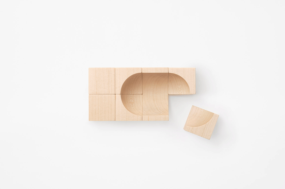 hollow blocks by nendo