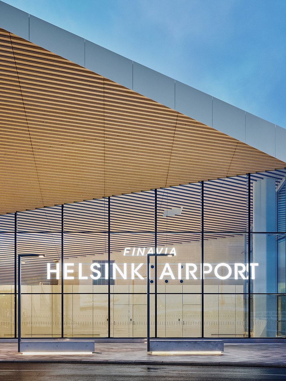 helsinki airport departures and arrivals building by ala architects