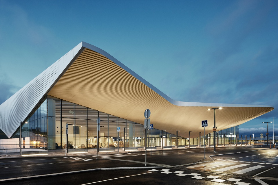 helsinki airport departures and arrivals building by ala architects