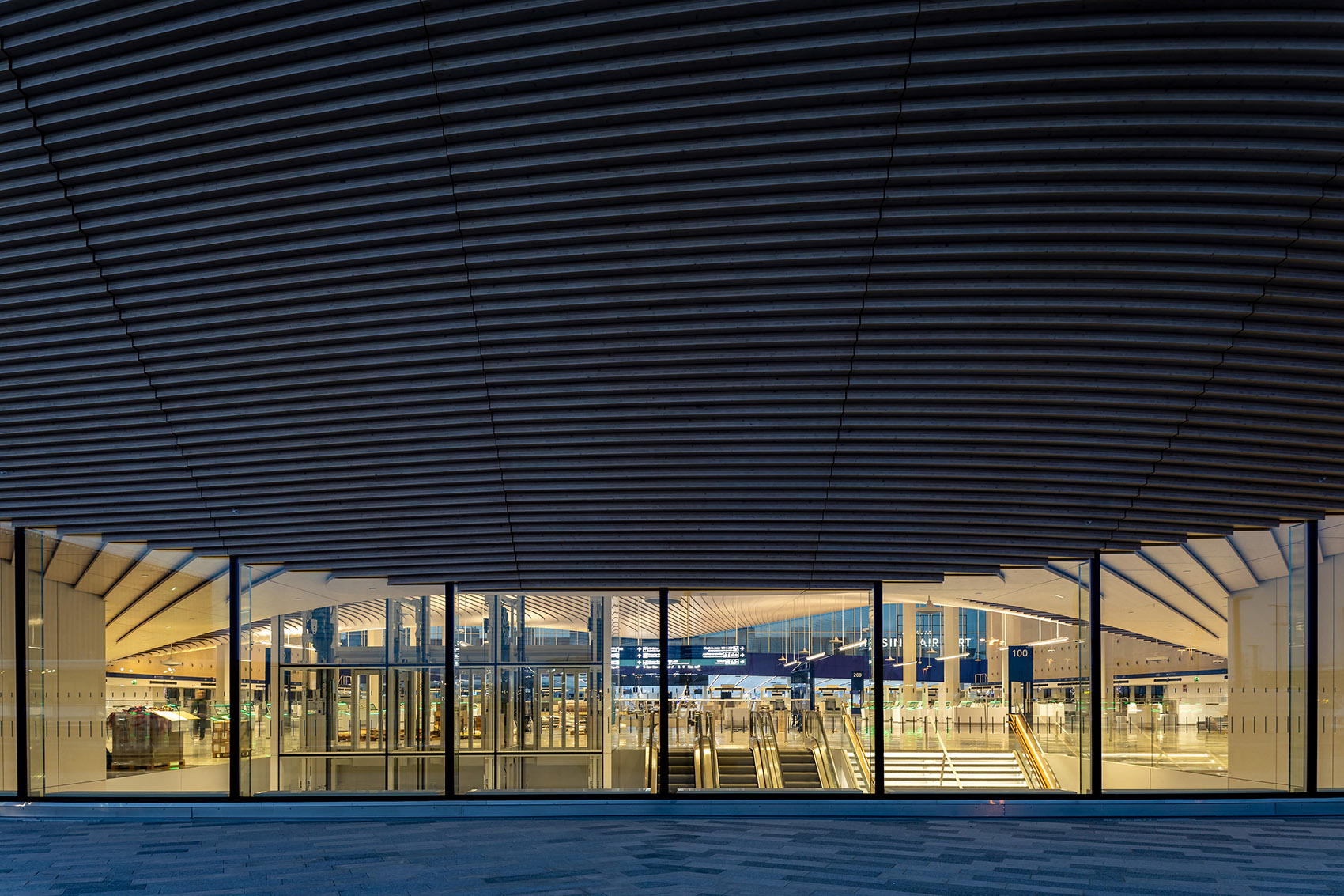 helsinki airport departures and arrivals building by ala architects