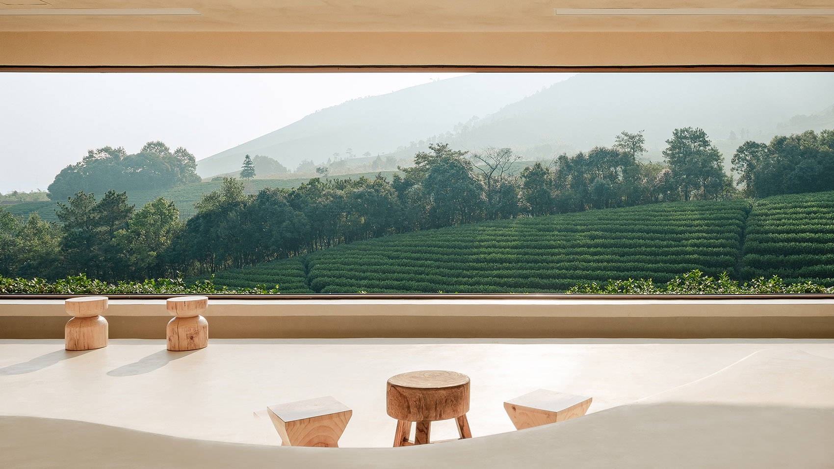 Anji Sight viewing Platform and Tea House China by HATCH Architects