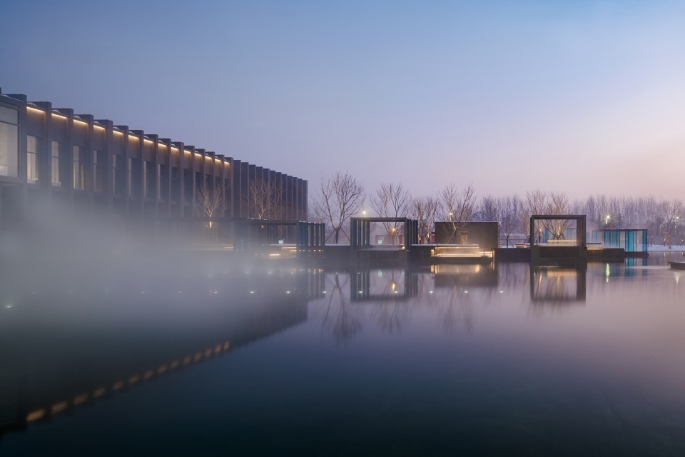 mist hot spring hotel china by department of architecture