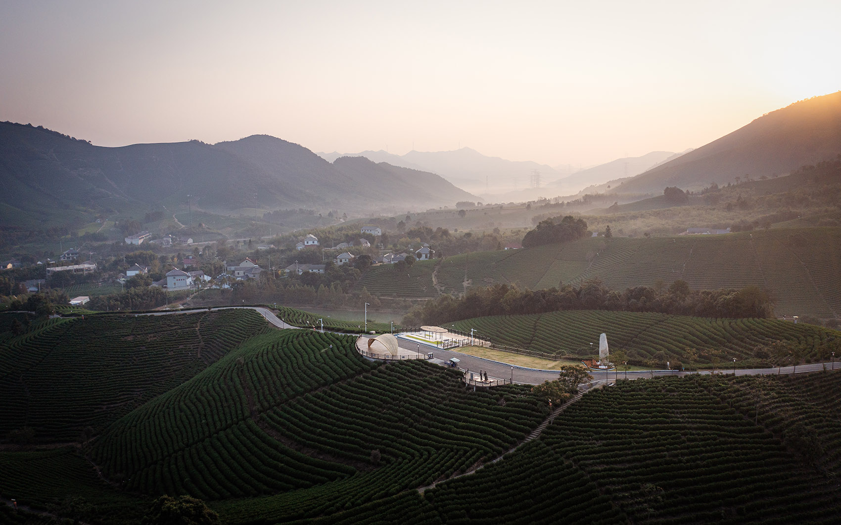 Anji Sight viewing Platform and Tea House China by HATCH Architects
