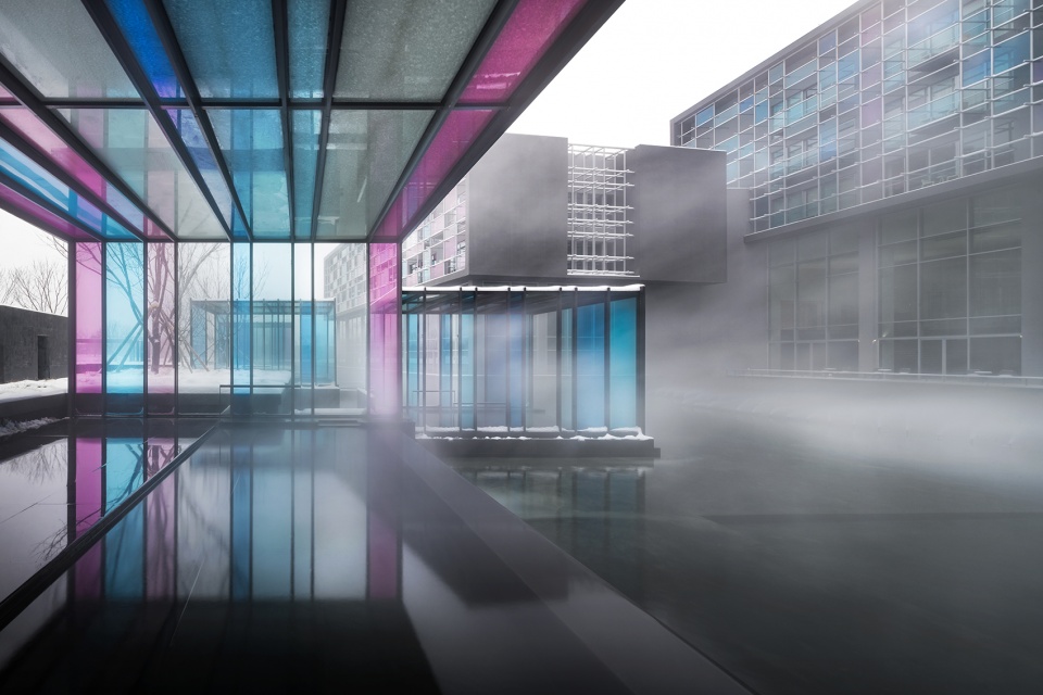 mist hot spring hotel china by department of architecture