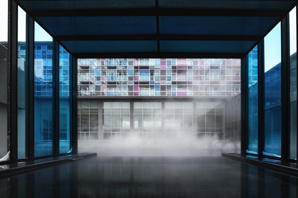 mist hot spring hotel china by department of architecture