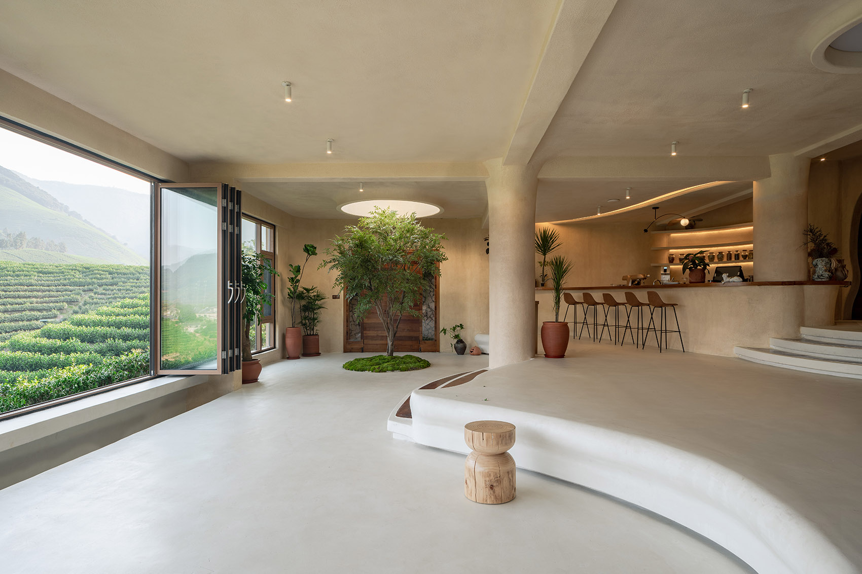 Anji Sight viewing Platform and Tea House China by HATCH Architects