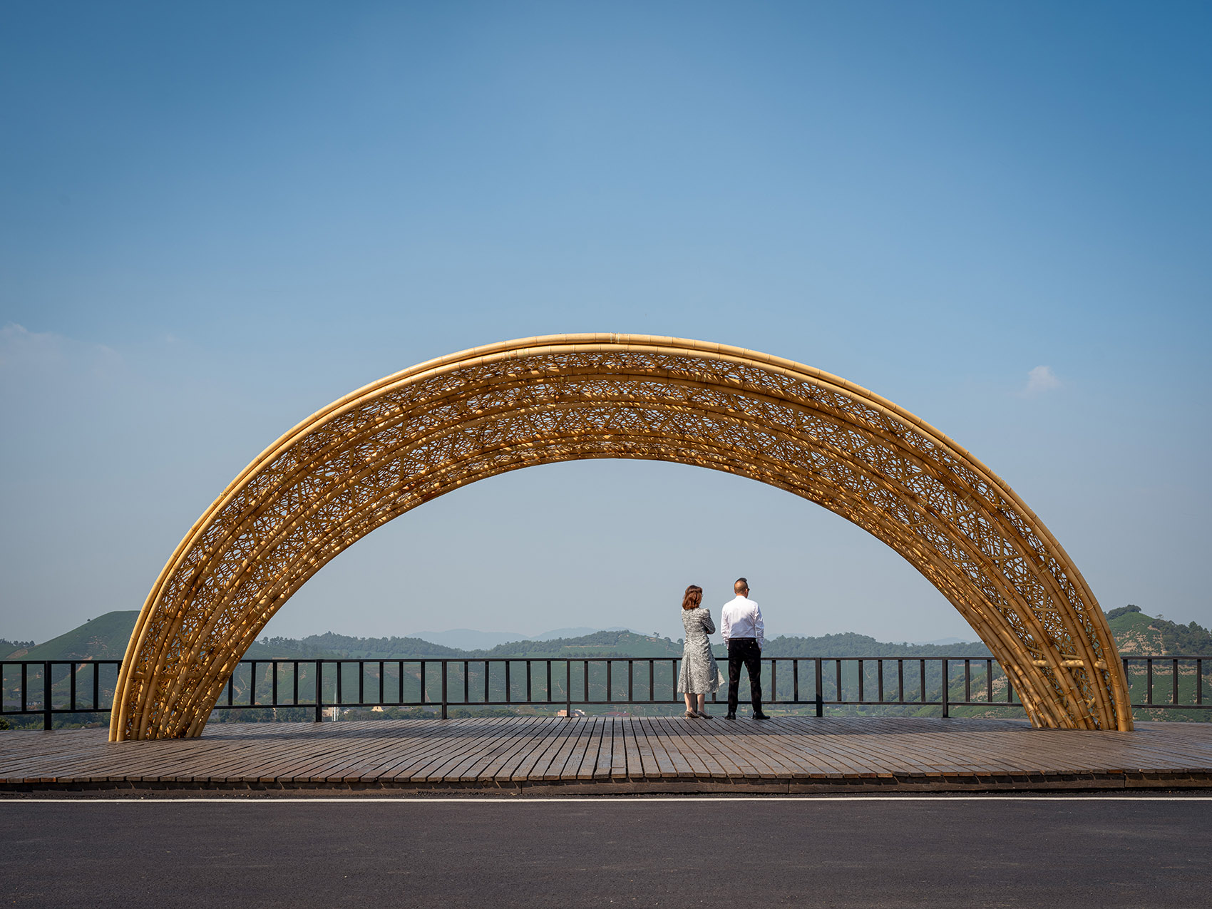 Anji Sight viewing Platform and Tea House China by HATCH Architects