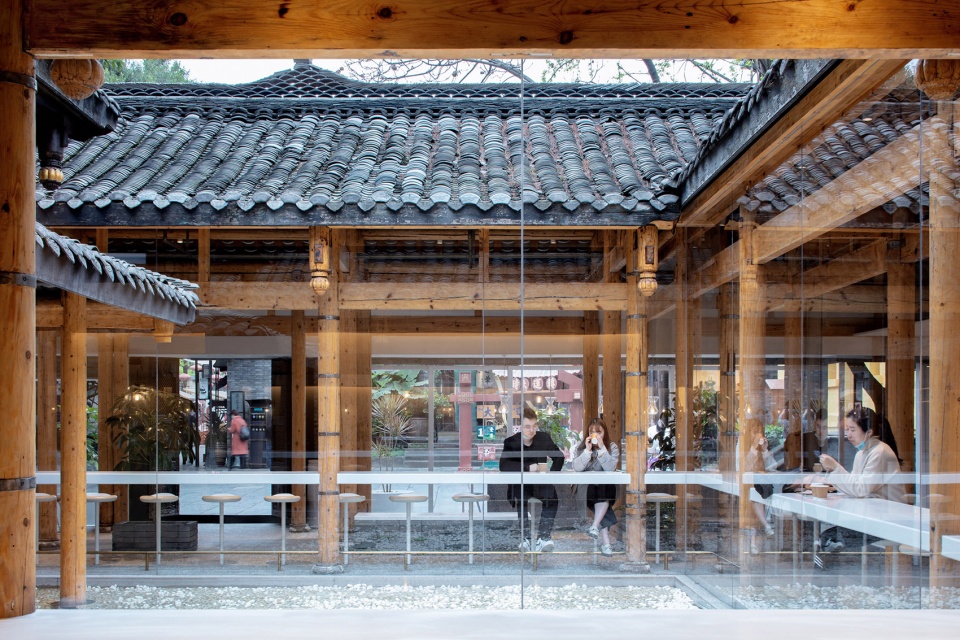 arabica wide narrow alley in chengdu china by blue architecture studio