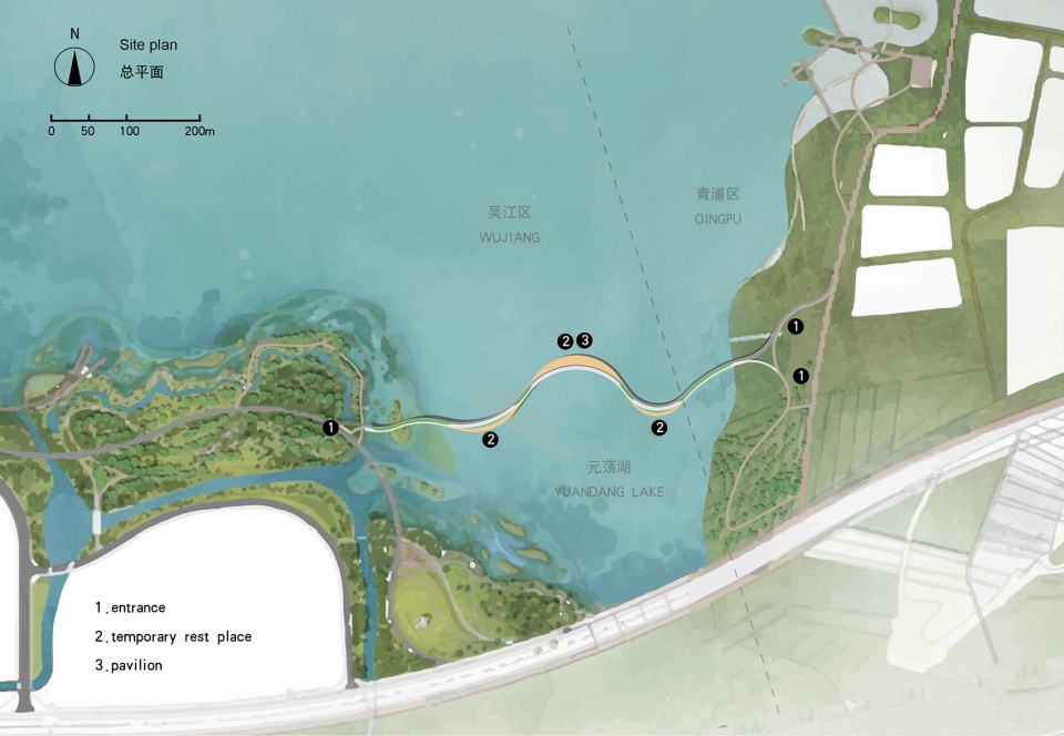 yuandang bridge china by bau brearley architects urbanists