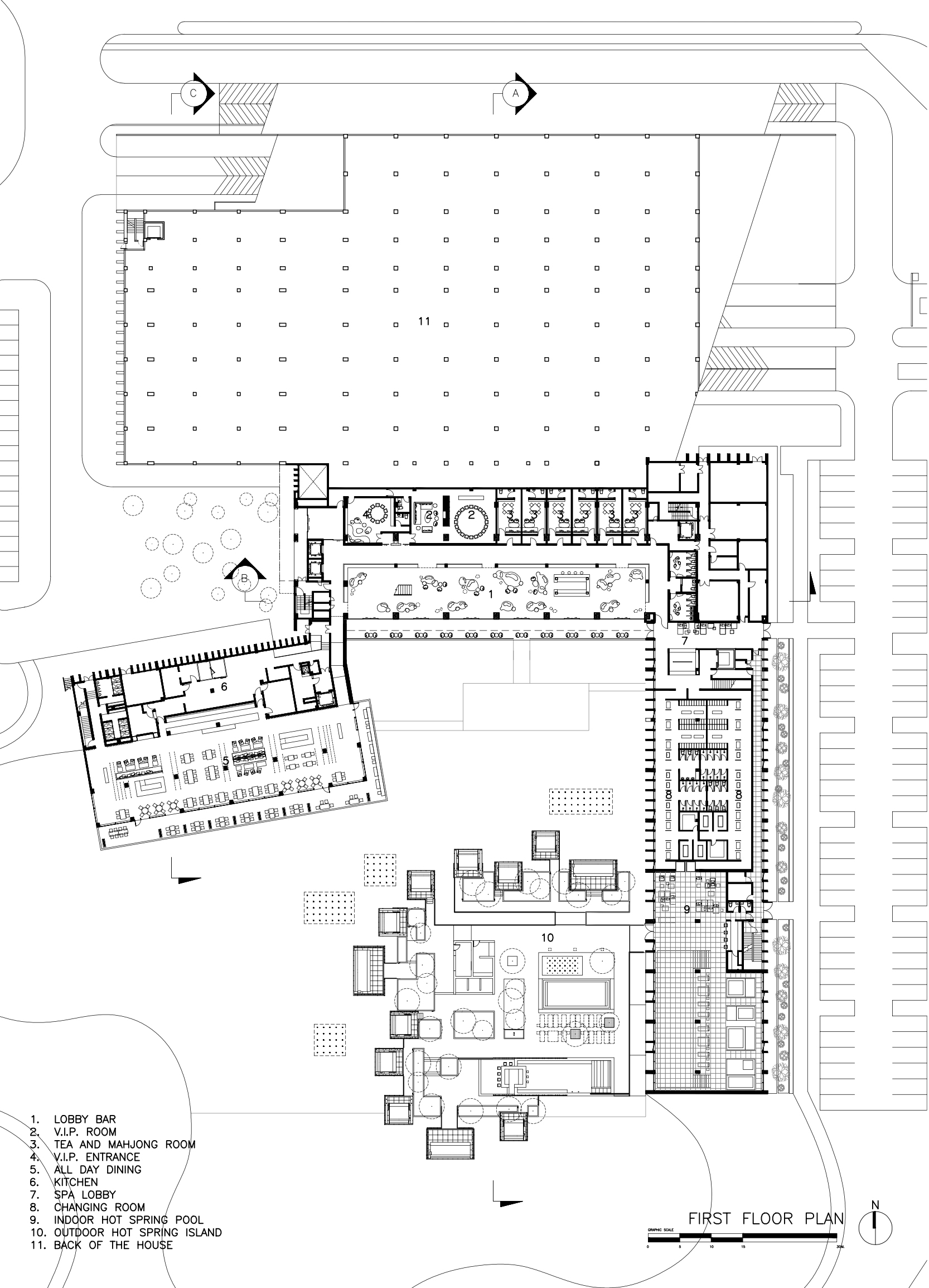 mist hot spring hotel china by department of architecture
