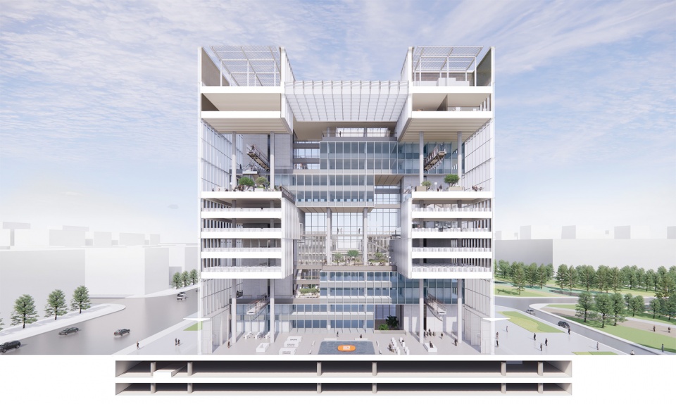 gmp wins the first prize in design competition for xiaomi headquarters in changping
