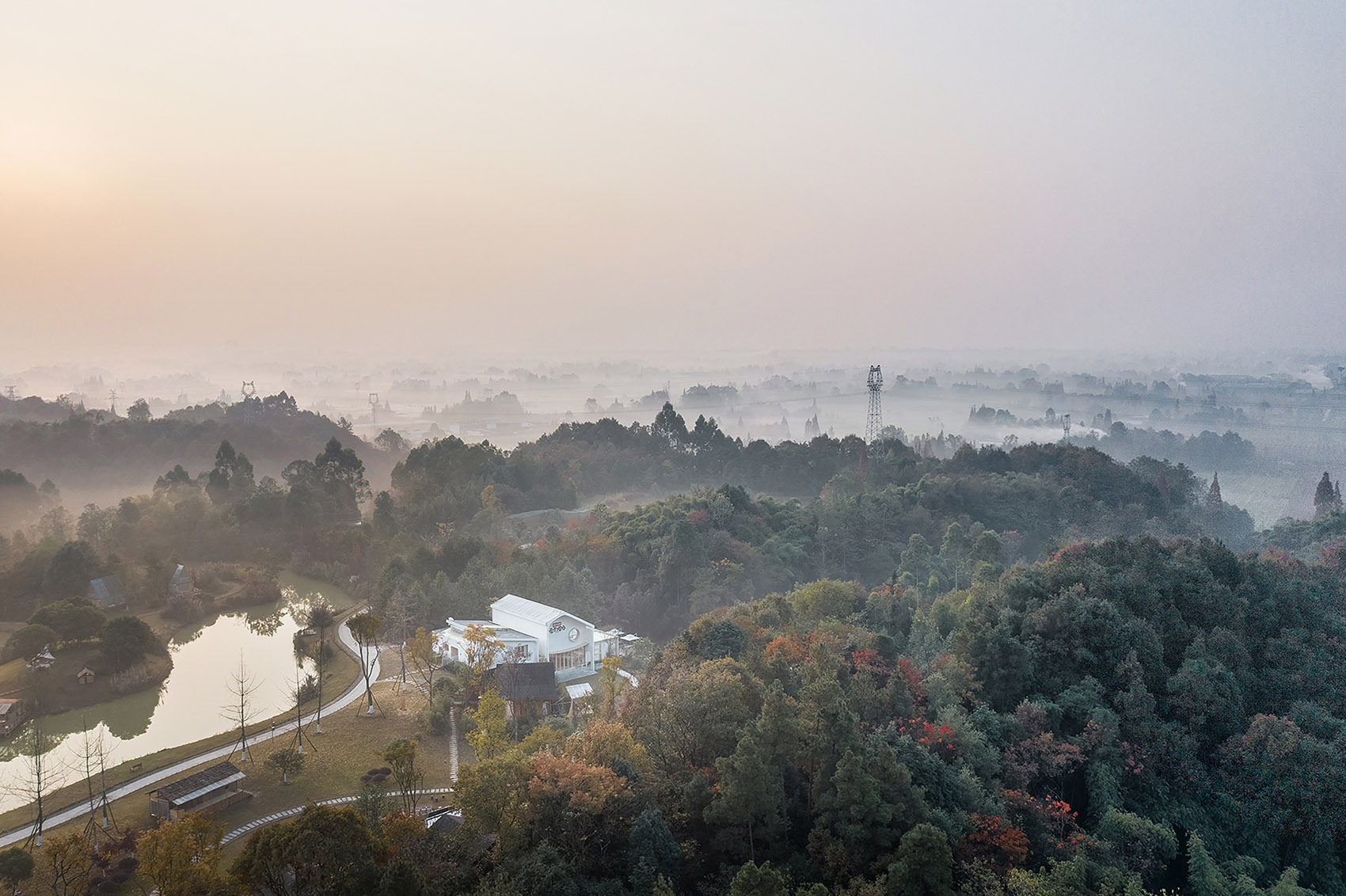chengdu dujiangyan forget me not farm valley restaurant and leisure houseby daga architects
