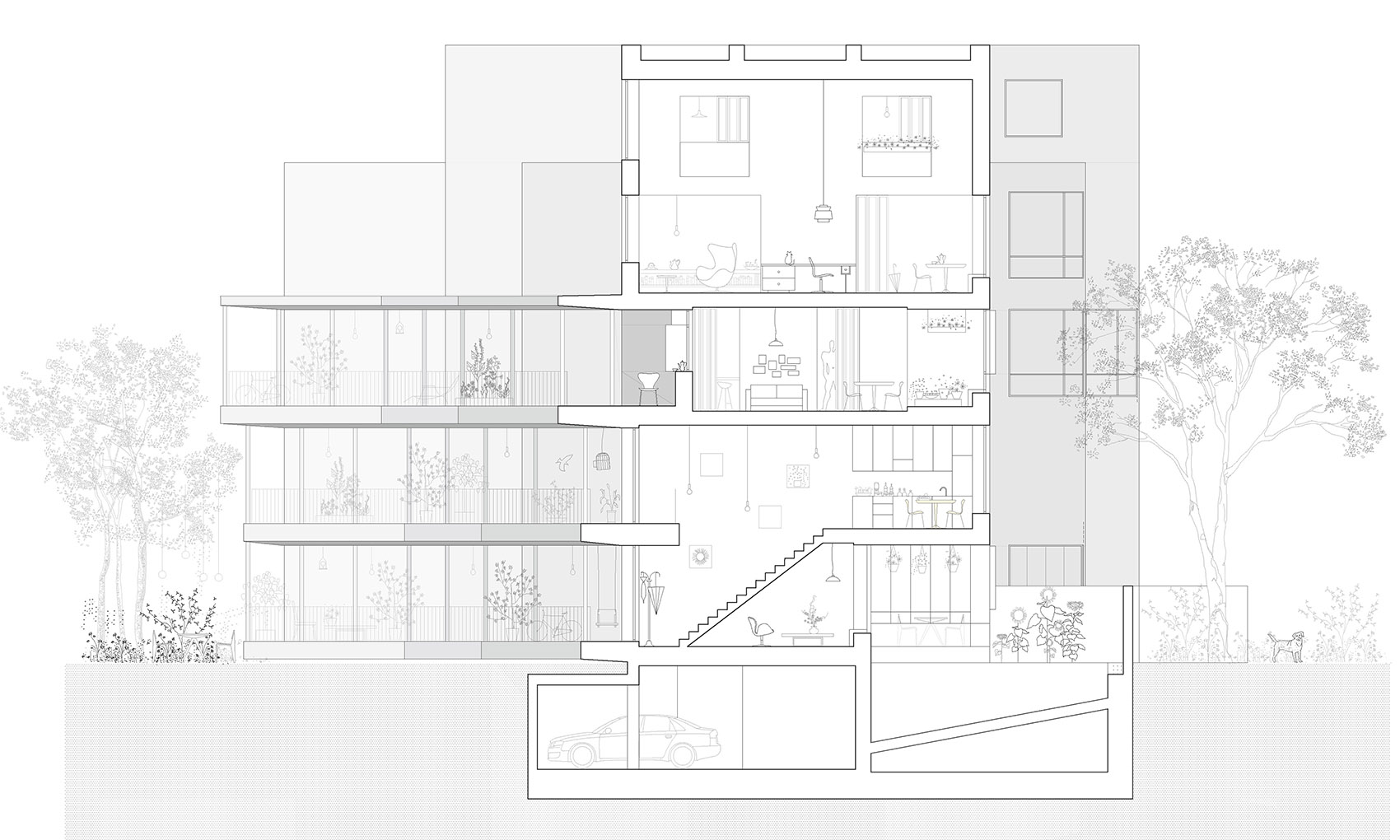 urban spaces 2 mumuleanu 14 apartment building romania by adnba