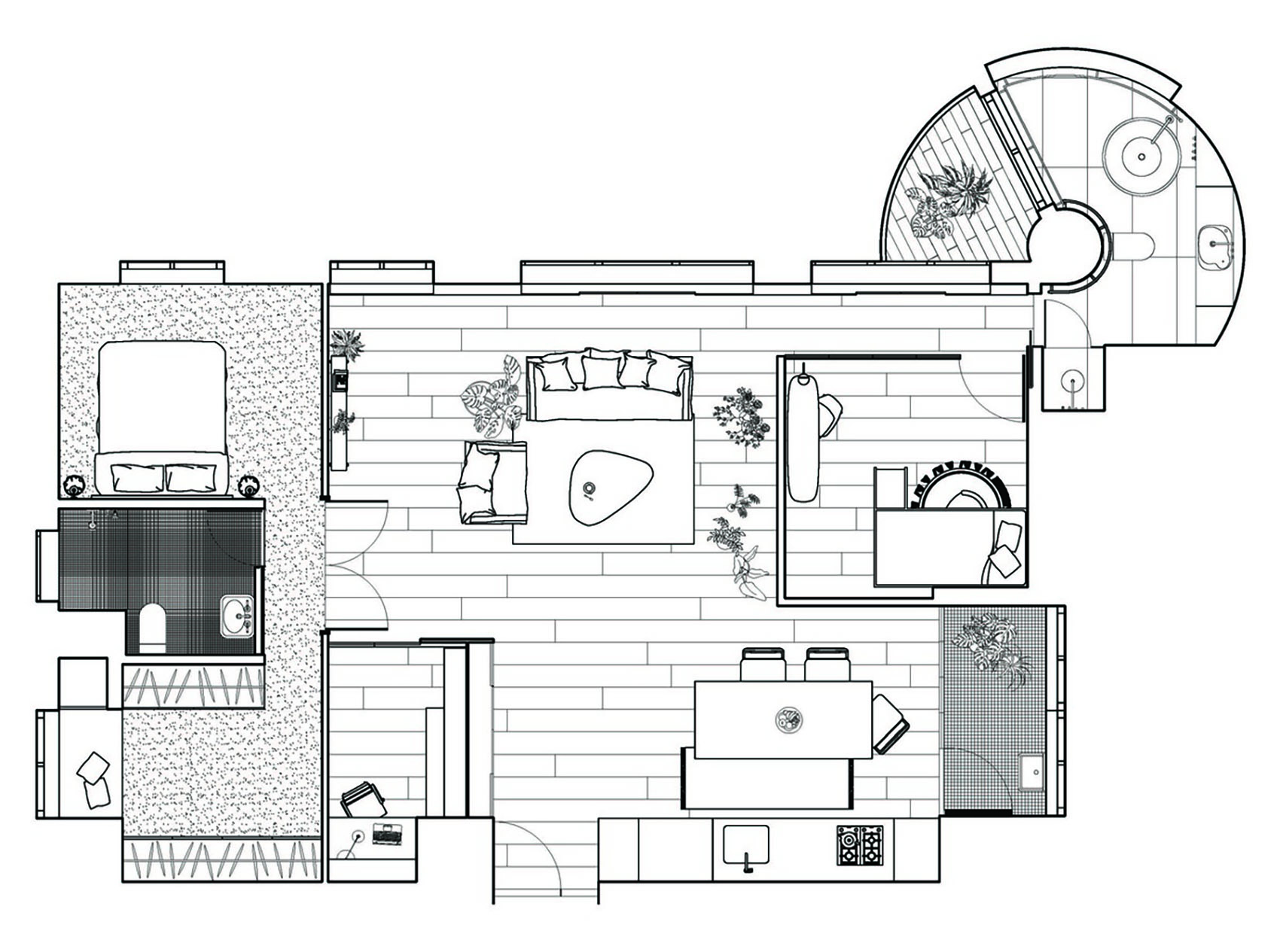 louver flat taiwan by phoebe says wow architects
