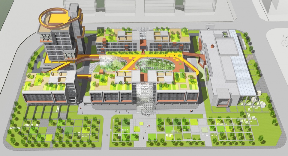 community center of baishadao financial town china by urbanus