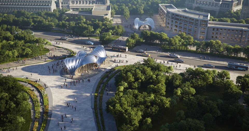 Dnipro Metro stations Zaha Hadid Architects