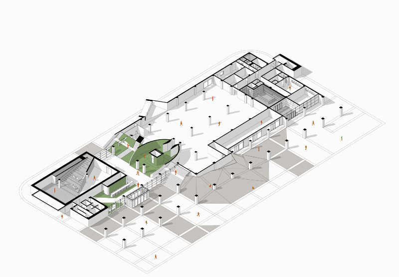 community center of baishadao financial town china by urbanus