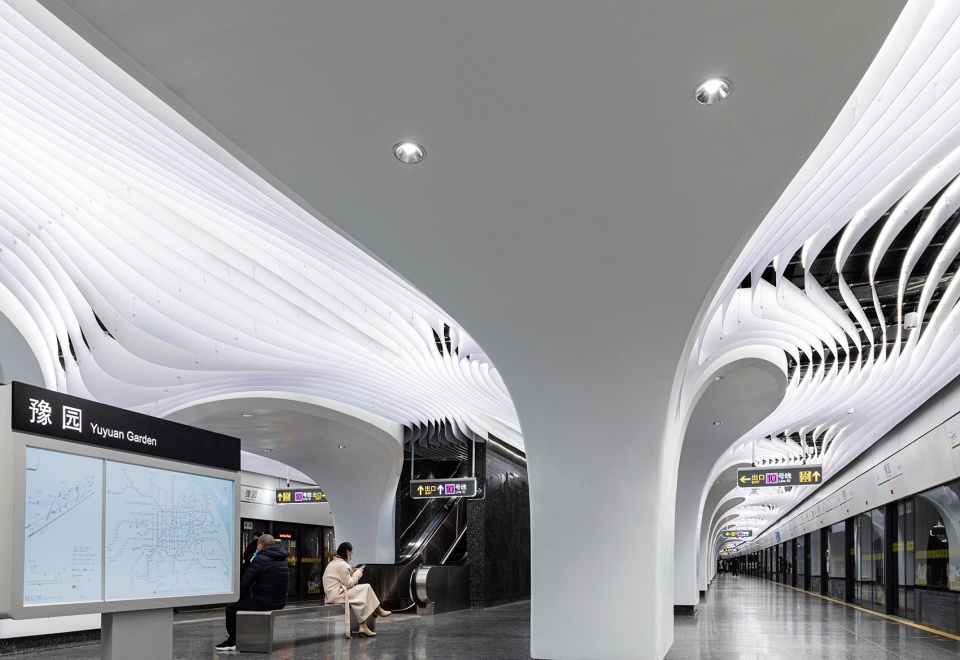 Shanghai Subway Line 14 Yuyuan Station China by XING DESIGN