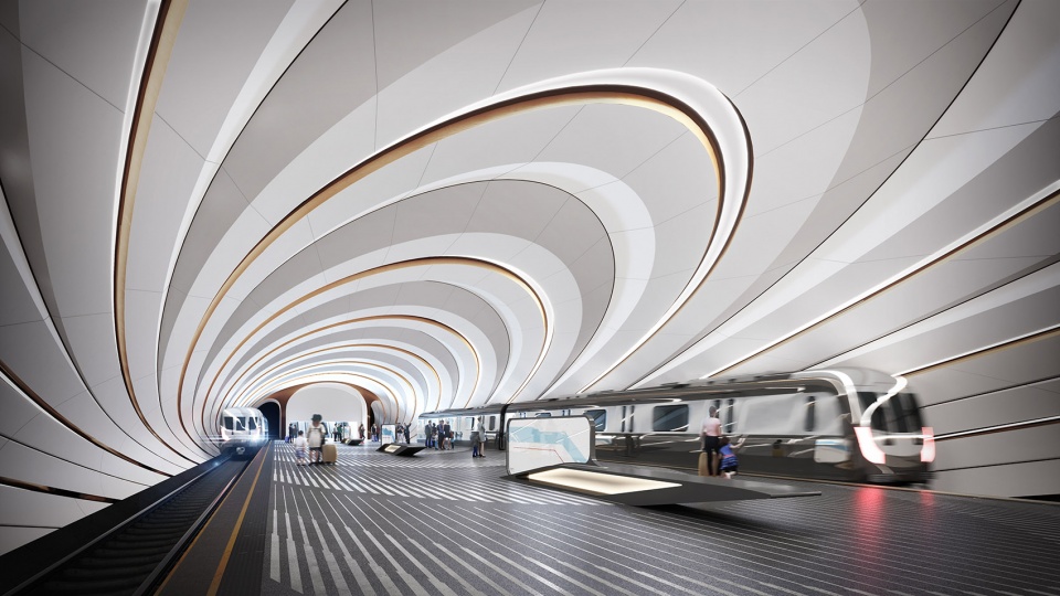 Dnipro Metro stations Zaha Hadid Architects