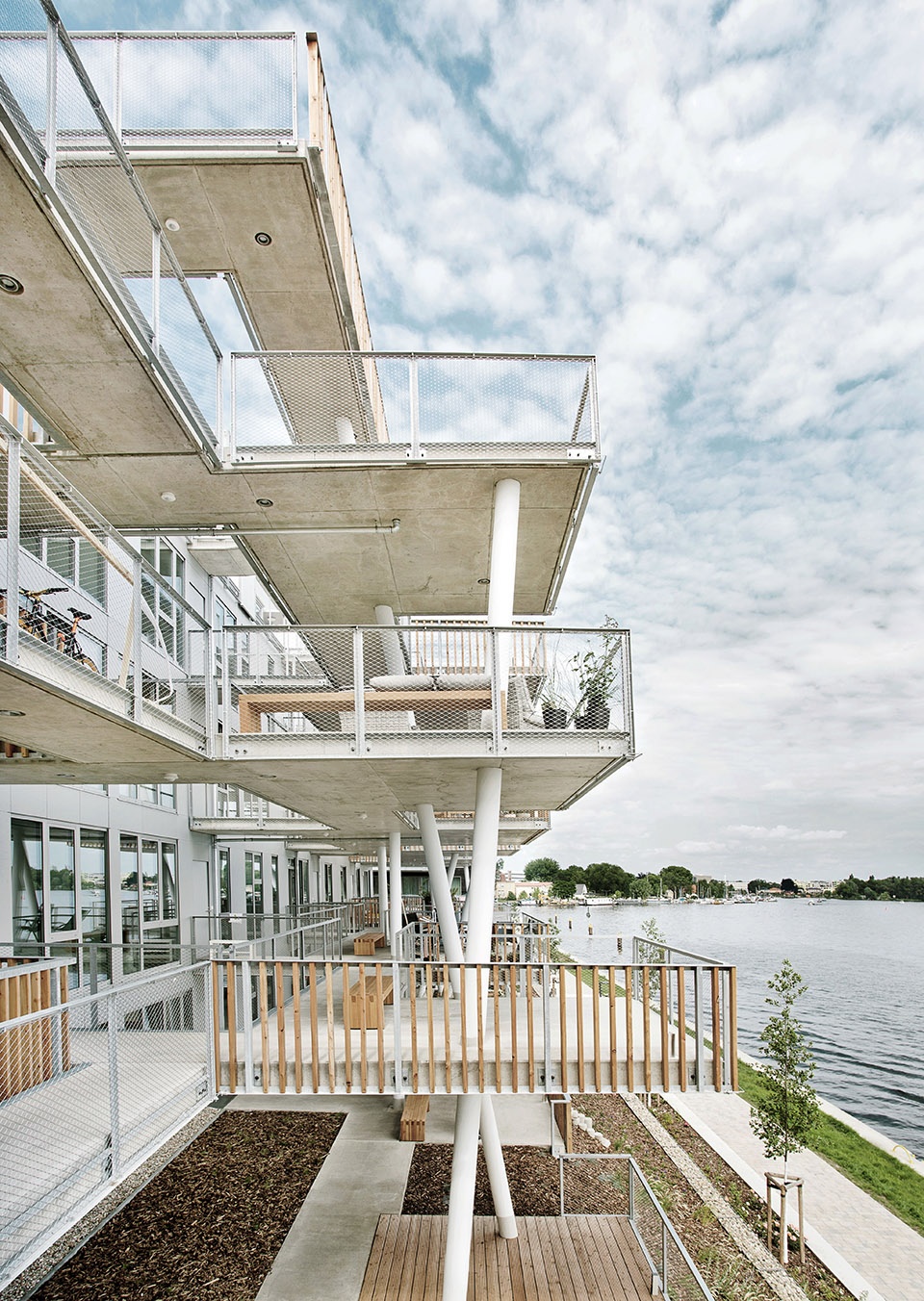 Footbridge on the water LOVE architecture and urbanism