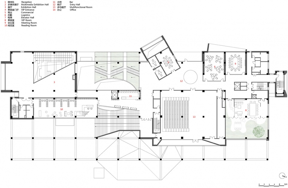 community center of baishadao financial town china by urbanus
