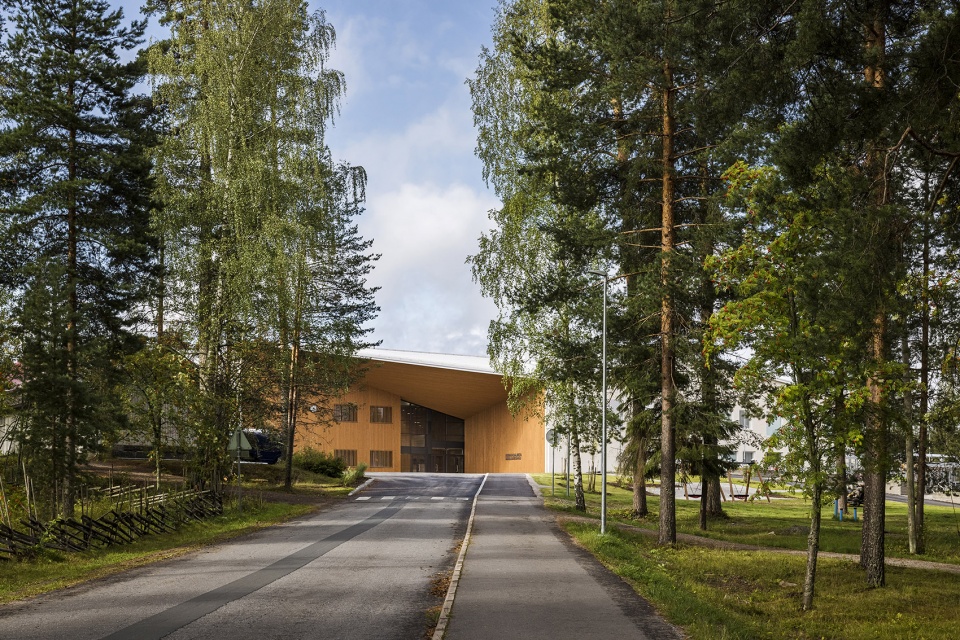 hankasalmi school centre finland by parviainen architects