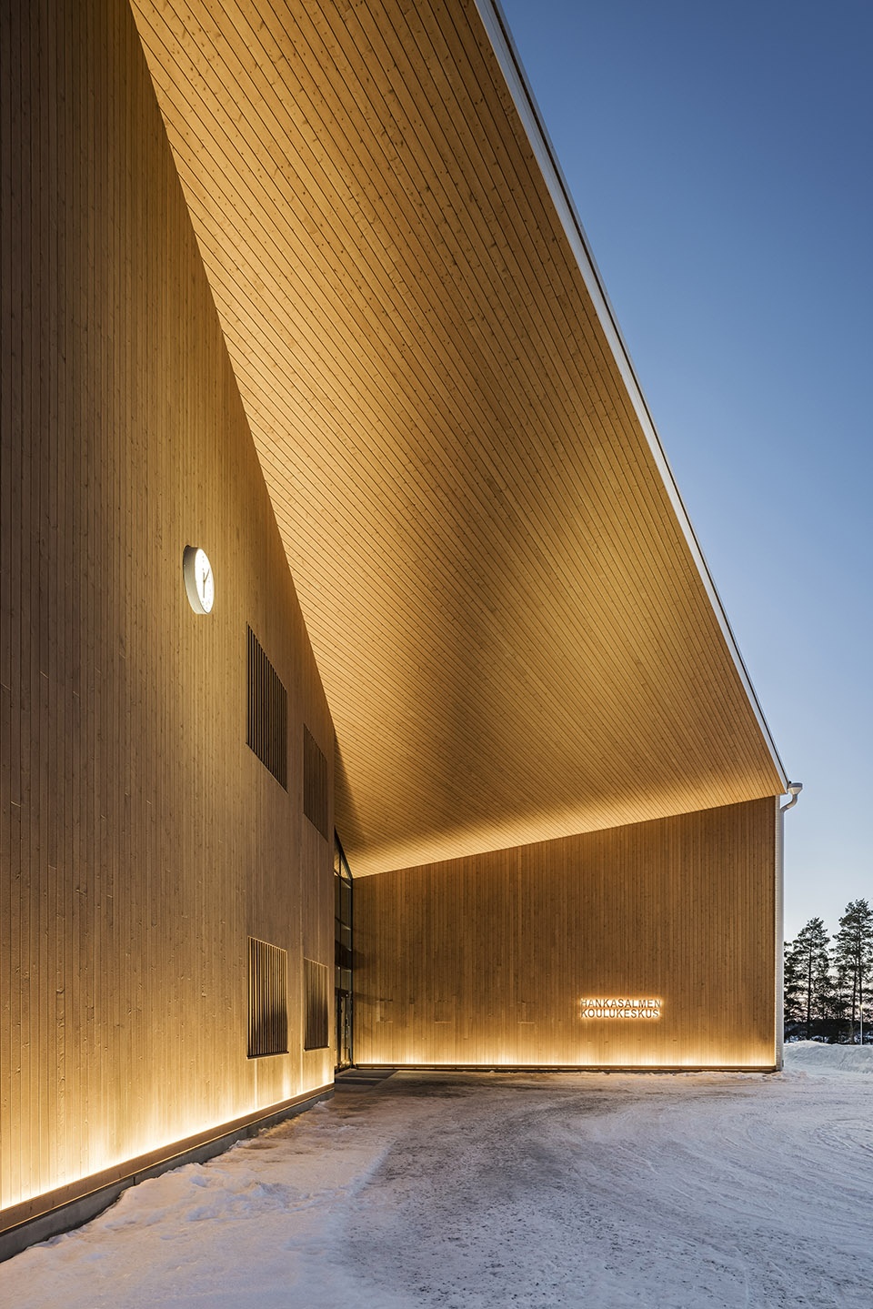 hankasalmi school centre finland by parviainen architects