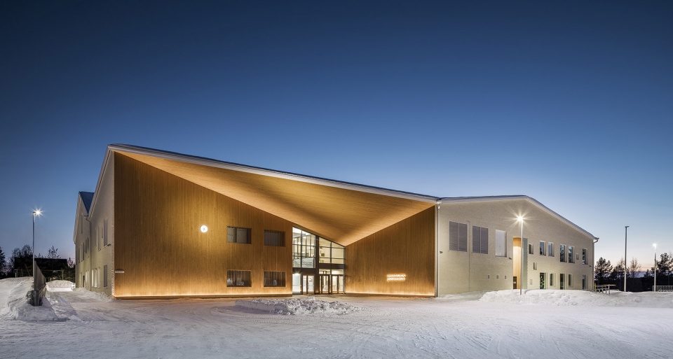hankasalmi school centre finland by parviainen architects