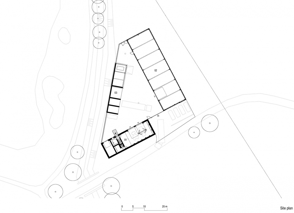 three houses and a yard under lysa hora by papousek silhan architects