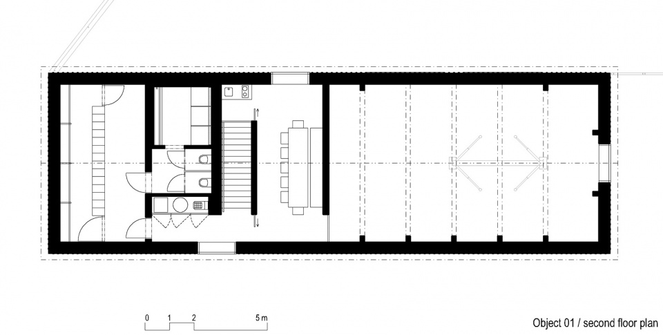 three houses and a yard under lysa hora by papousek silhan architects