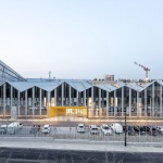 Maintenance and storage center for the T9 tramway by Ferrier Marchetti Studio